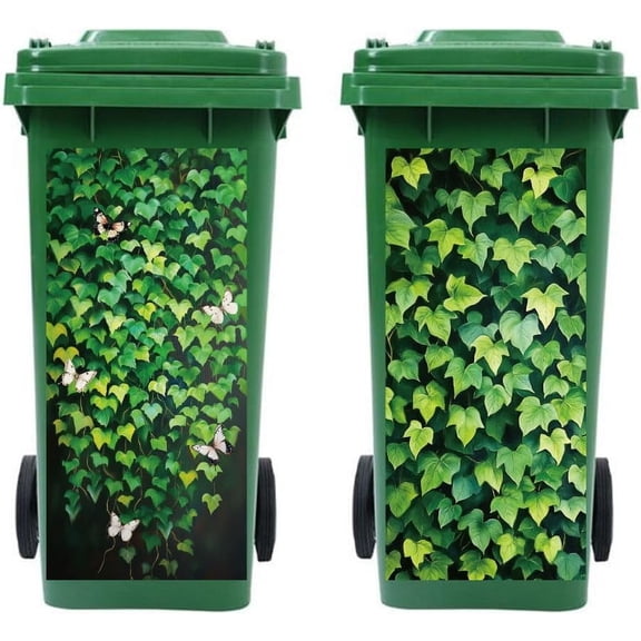 PVC Stickers Self-adhesive Decorative Stickers Decals for Trash Decoration 820x380mm 2pcs/set for DIY