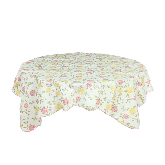 Tablecloth for Rectangular Tables 53" x 53" Floral Flower Printed