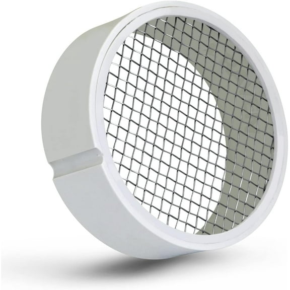 PVC Termination Cap Mesh Screen Vent Cap, Stainless Steel Wire Exhaust Pipe Cover End 4" ID 4.5" OD
