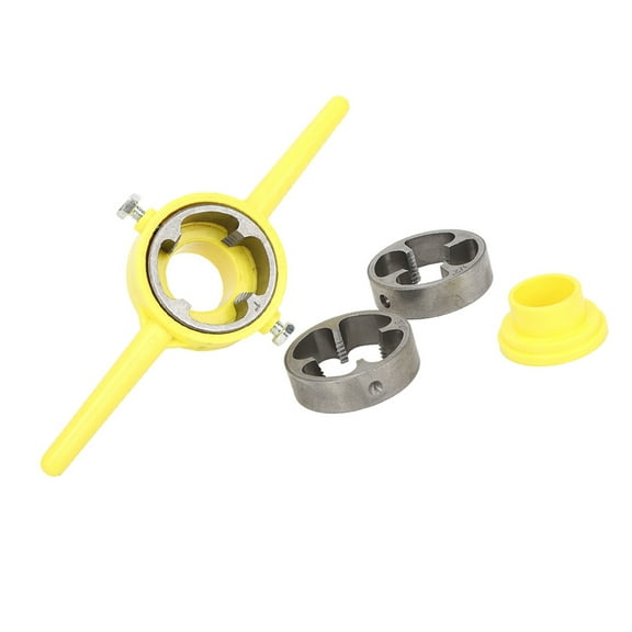PVC Thread Tool Maker Pipe NPT Round Die Set Pipe Threader Plumbing Manual Hand Tool