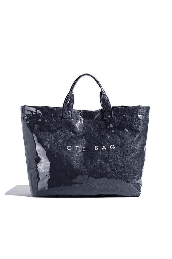 PVC Tote Bag for Women Trendy Plastic Tote Bag Leopard Bags Cheetah Letters Print Bags Large Canvas Hobo Handbag