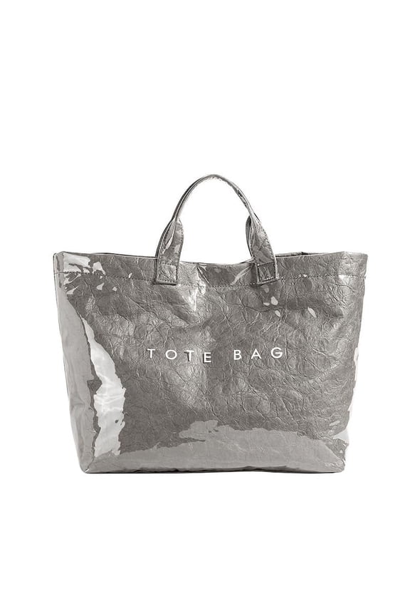 PVC Tote Bag for Women Trendy Plastic Tote Bag Leopard Bags Cheetah Letters Print Bags Large Canvas Hobo Handbag
