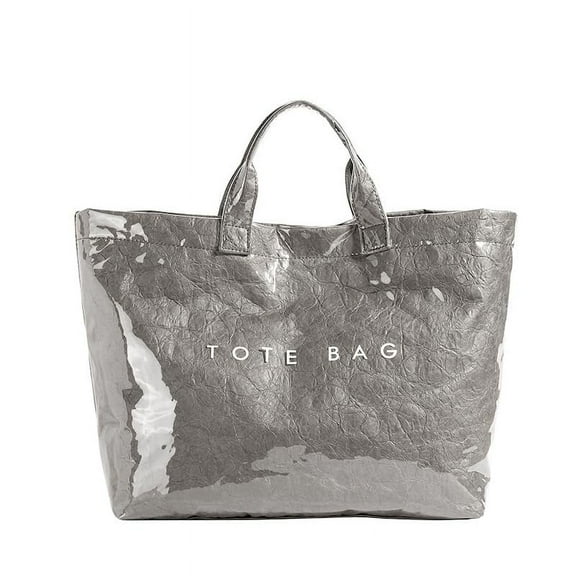 PVC Tote Bag for Women Trendy Plastic Tote Bag Leopard Bags Cheetah Letters Print Bags Large Canvas Hobo Handbag