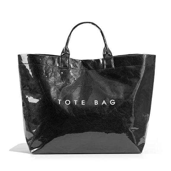 PVC Tote Bag for Women Trendy Plastic Tote Bag Leopard Bags Cheetah Letters Print Bags Large Canvas Hobo Handbag