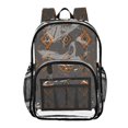 thumbnail image 1 of PVC Transparent Backpacks Clear Backpack for Travel and Outings Ancient Art Shapes, 1 of 7