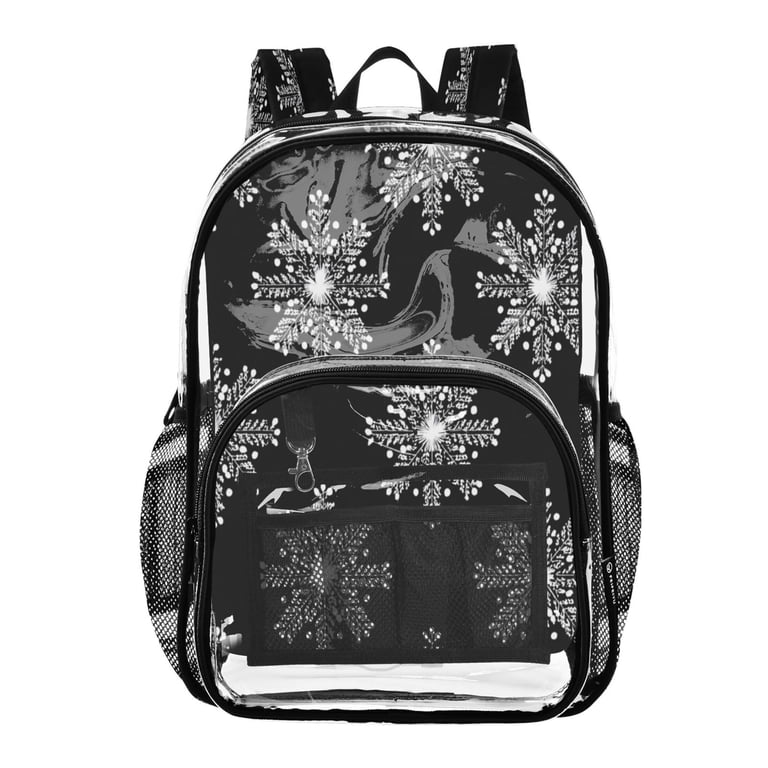 black and white non-leather backpack Groovy & Hydration it features a velour laptop sleeve Black and White Checkered Canvas