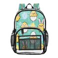 thumbnail image 1 of PVC Transparent Backpacks Clear Backpack for Travel and Outings Cute Cartoon Yellow Chick, 1 of 7