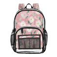 thumbnail image 1 of PVC Transparent Backpacks Clear Backpack for Travel and Outings Cute White Daisies Pattern, 1 of 7