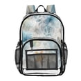 thumbnail image 1 of PVC Transparent Backpacks Clear Backpack for Travel and Outings Watercolor Sea Creatures, 1 of 7
