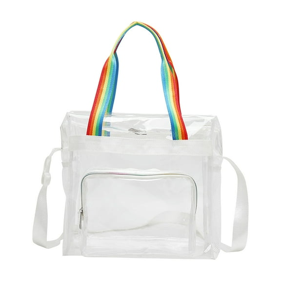 PVC Transparent Beach Bag, Waterproof Outdoor Tote Bag for Swimming & Picnic Summer Essentials