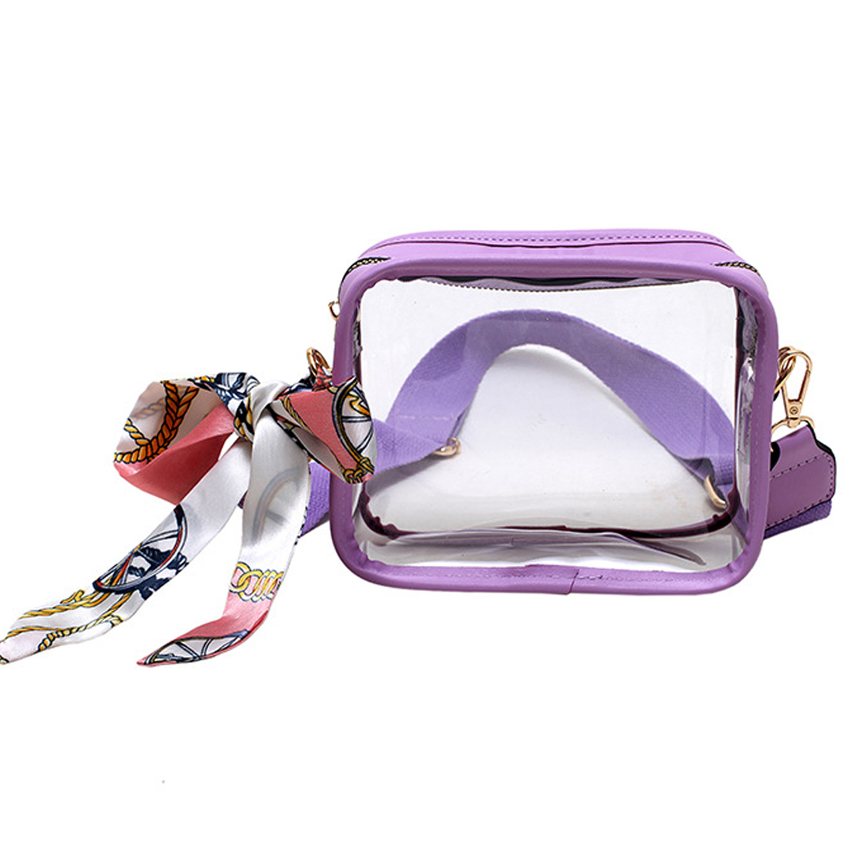 PVC Transparent Crossbody Bags For Teen Girls Shoulder Bag Small Jelly