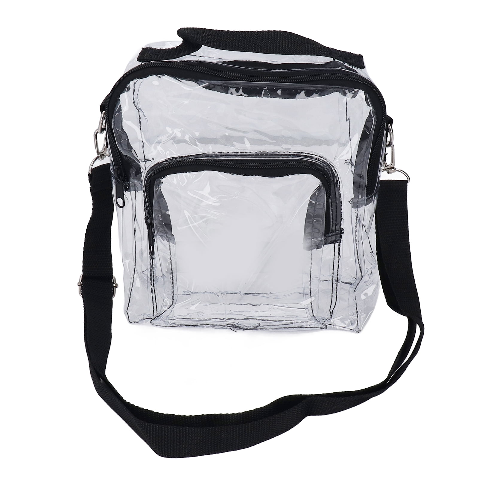 PVC Transparent Messenger Bag Clear Shoulder Bag for Work Business ...