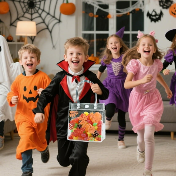 PVC Transparent Tote Bag Waterproof Reusable Storage Pouch for Travel Beach Pool Essentials Lightweight Easy Clean Multi-Purpose Organizer(Orange)