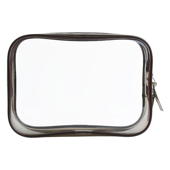 Transparent Waterproof Cosmetic Bag, Large Capacity, Double Zipper, Box Shape Lightweight, Easy to Clean, Multi-Purpose for Travel Home Shopping