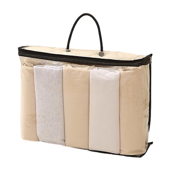PVC Transparent Zipper Household Storage Bag For Clothes And Shoes, Waterproof Moisture Proof Garment Organizer Pouch, Quilt Packing Cube For Closet And Travel Luggage Use