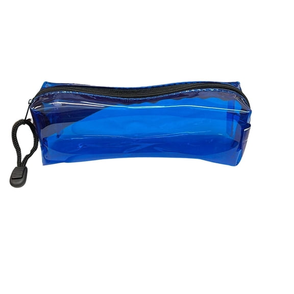 PVC Transparent Zipper Pouch,Travel Cosmetic or Pencil Case:1CT