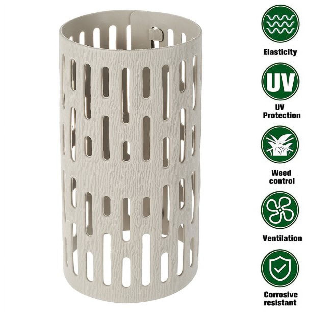 Tree Guard Posts PVC Tree Trunk Protector,Resizable New Tree Protection Fence Sapling ...