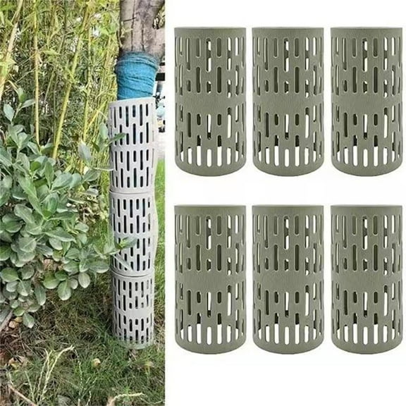 PVC Tree Trunk Protector,Resizable Tree Protection Fence Sapling Guard Wrap Tubes Tree Guard Bark Plant Protectors, Adjustable Tree Guard Bark Protectors Sapling Guard Wrap Tubes