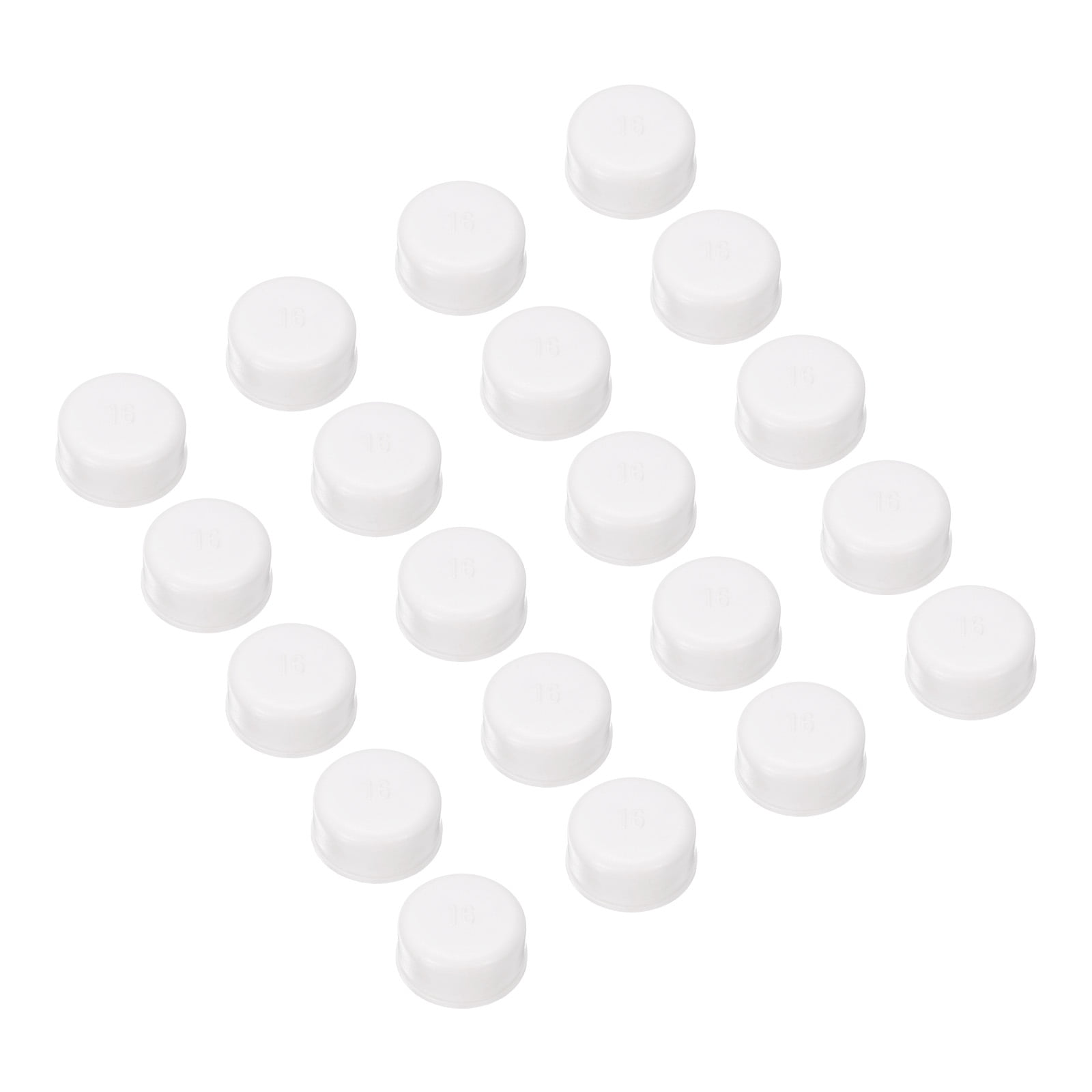 PVC Tube Covers End Caps Pipe Inner PVC 16mm End Caps Round Plugs for ...