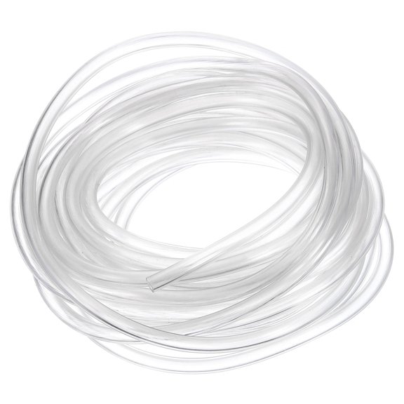 PVC Tubing, 2.5mm ID x 4mm OD - 13 Feet Long Clear Vinyl Water Pipe, Lightweight Plastic Flexible