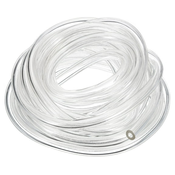 PVC Tubing, 4mm ID x 8mm OD - 13 Feet Long Clear Vinyl Water Pipe, Lightweight Plastic Flexible
