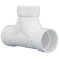 thumbnail image 1 of Manufacturer Varies PVC Two Way Cleanout Tee, Hub, 3 in Pipe Size 1WJN7, 1 of 1