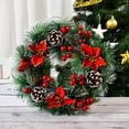 thumbnail image 1 of PVC Unlit Pine Wreath, 9" (Multi-color), 1 of 4