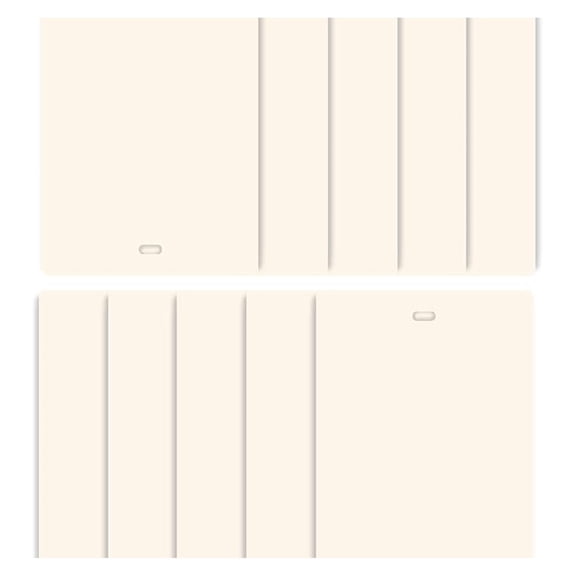 PVC Vertical Blind Replacement Slat 8 PK (82.5'' X 3.5'', )