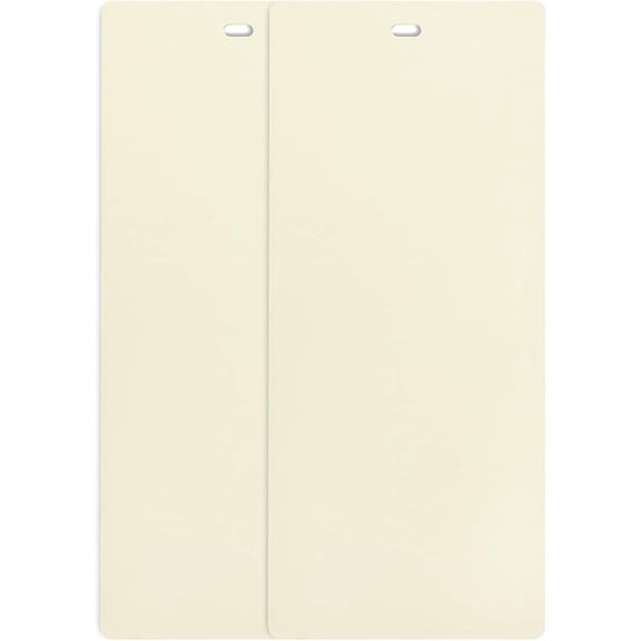 PVC Vertical Blind Replacement Slats Curved Smooth Ivory 64.5 Length 10 Pack