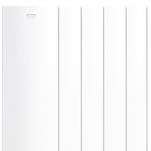 PVC Vertical Window Blinds Replacement Slats 82.5in White 5 Pack