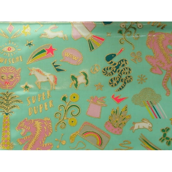 PVC Vinyl Fabric Mint Green - per yard