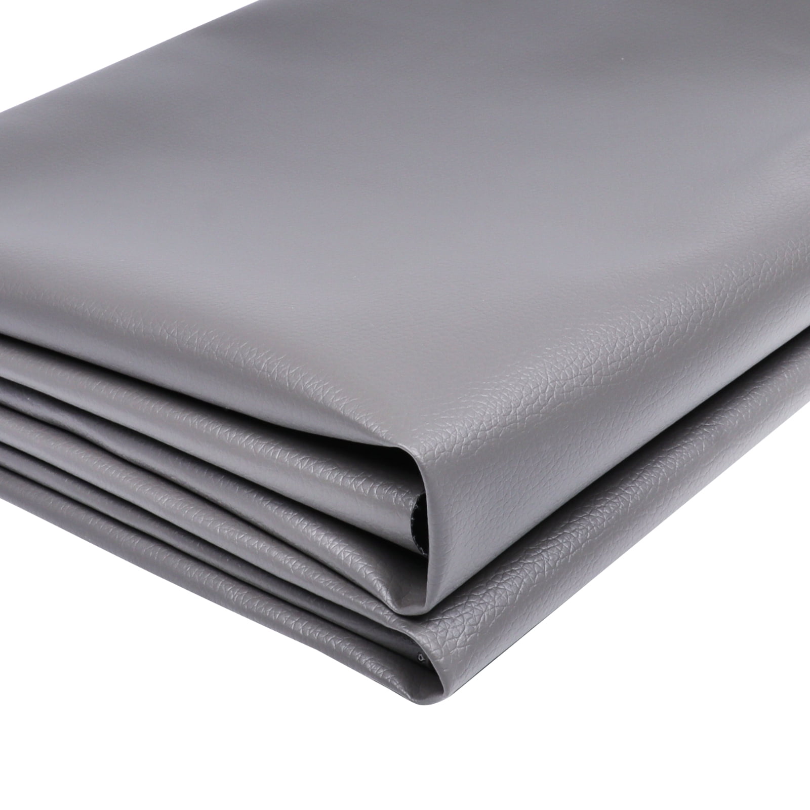 PVC Vinyl Fabric Waterproof UV Protected Faux Leather for Car Seat Boat Furniture Upholstery Repair, Spider Weave Backing Scratch Resistant (Gray, 54in Wide)