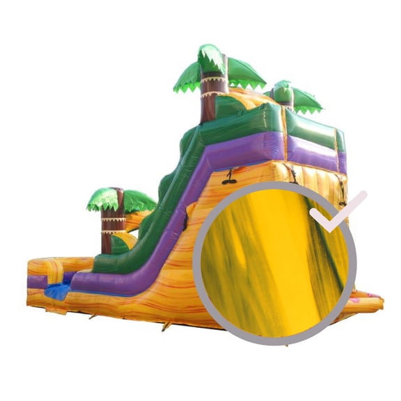 PVC Vinyl Patch Strip for Inflatable Bounce House Repair Commercial Grade, Yellow Marble