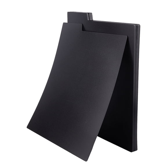 PVC Vinyl Record Divider Organizer for Album CD DVD Media Book Shelf Storage Black 335x315x0.8mm DIY