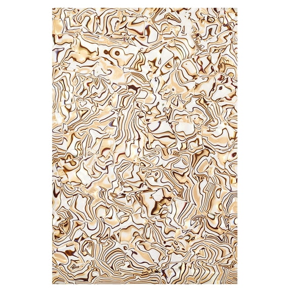 PVC Vinyl Sheets Iridescent Magic Mirror Effect Wheat 30.3~30.4x20.2~20.4x0.04cm