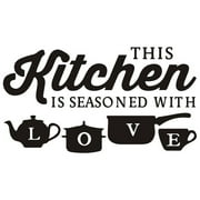 PVC Wall Stickers Home Art Decor Removable Dining Room Kitchen English Words Wall Window Decals