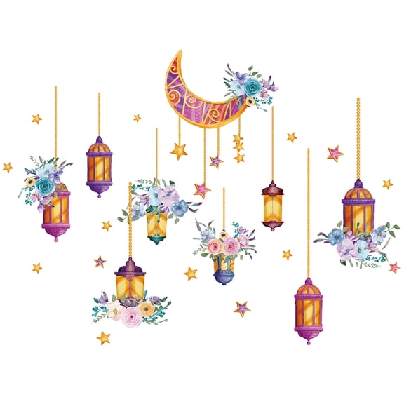 PVC Wall Stickers Rectangle for Home Living Room Bedroom Decoration Light Pattern 290x900mm