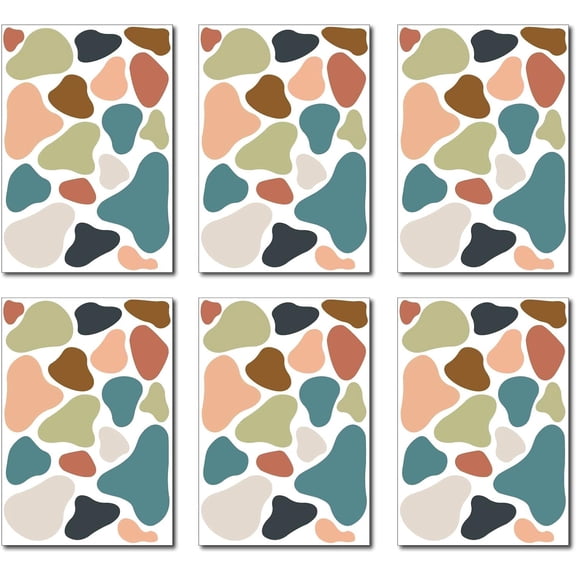 PVC Wall Stickers Rectangle for Home Living Room Bedroom Decoration Other Pattern 290x195mm 6pcs/set