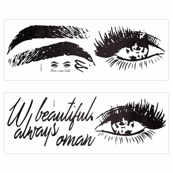 PVC Wall Stickers Wall Decoration Eye Pattern 300x900x0.2mm 2pcs/set