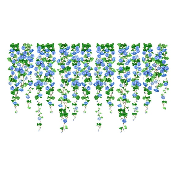 PVC Wall Stickers Wall Decoration Flower Pattern 1180x340mm 2 sheets/set