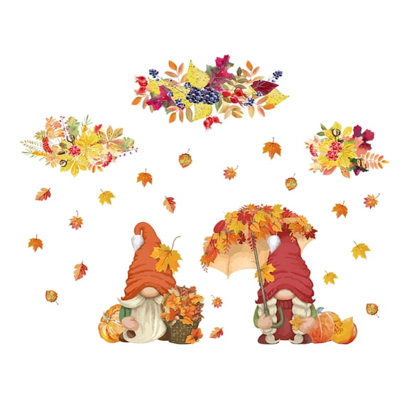 PVC Wall Stickers Wall Decoration Maple Leaf Pattern 390x800mm