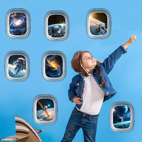 PVC Wall Stickers Wall Decoration Spaceman Mixed Shapes 300x750~900mm 1pc/style