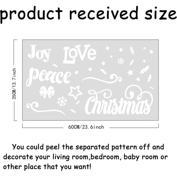 PVC Wall Stickers Wall Decoration White 350x570mm