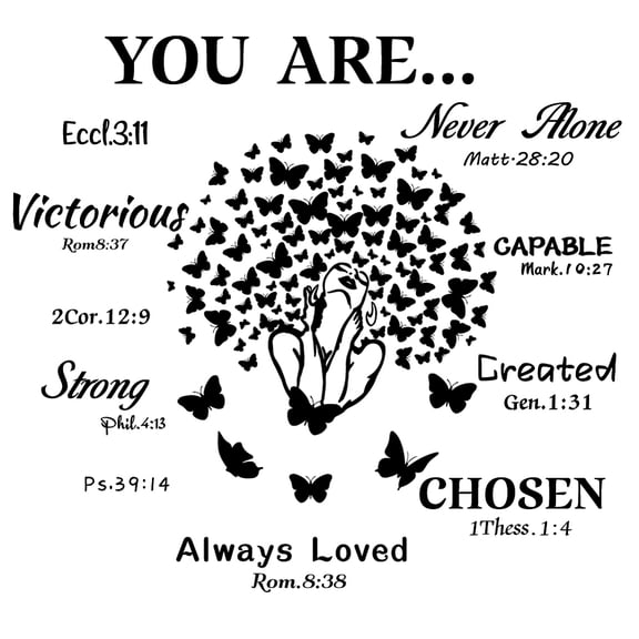 PVC Wall Stickers Wall Decoration Word 900x390mm