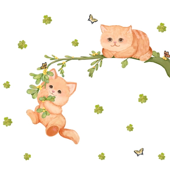 PVC Wall Stickers for Wall Decoration Cat Pattern 350x580mm diy