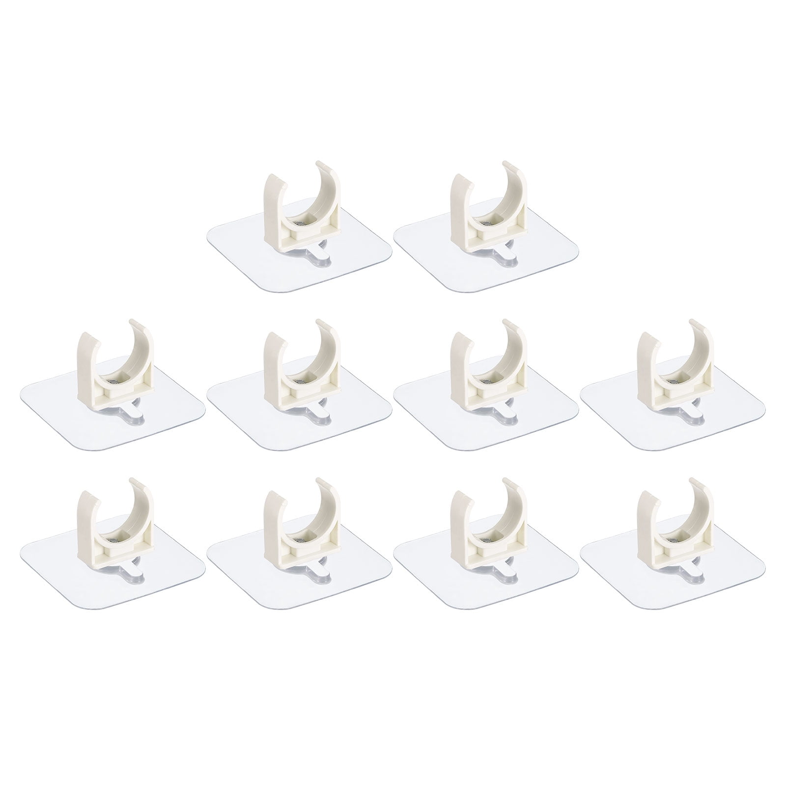 PVC Water Pipe Clamp Clips, 10 Pack Fit for 25mm OD UShaped Pipe Clips