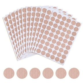 PVC Waterproof Stickers Self-adhesive Decals Moccasin 212x141x0.5mm Flat Round: 21mm 54pcs/sheet