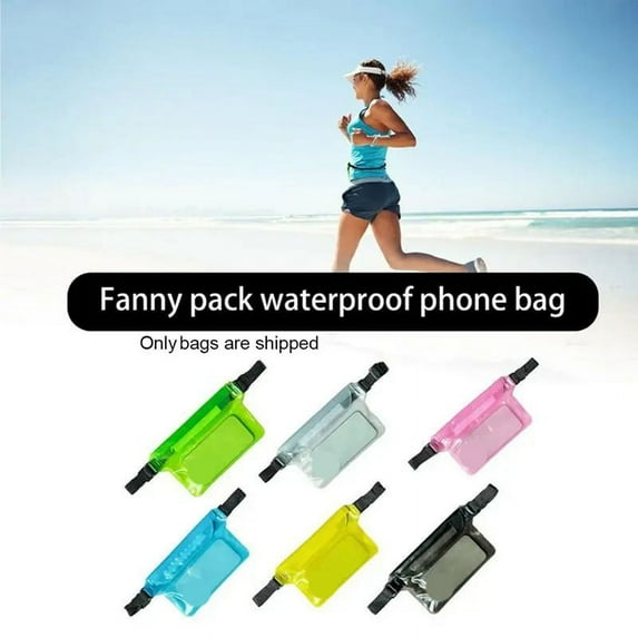 PVC Waterproof Swimming Bag Ski Drift Diving Shoulder Waist Pack Bag Underwater Cell Phone Bags Case Cover for Beach E