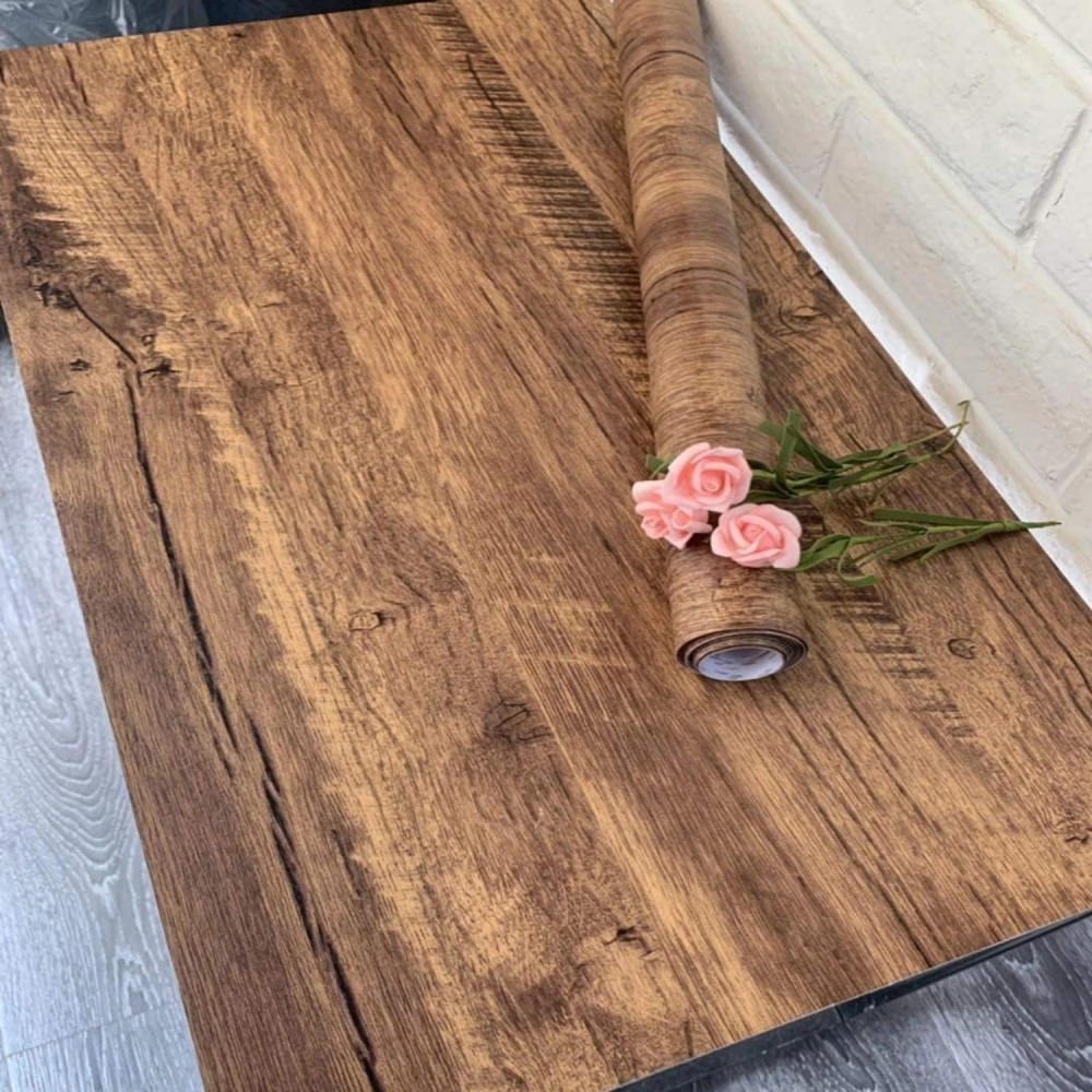 PVC Waterproof Wood Grain 3D Stickers for DIY Wardrobe Cupboard Table ...
