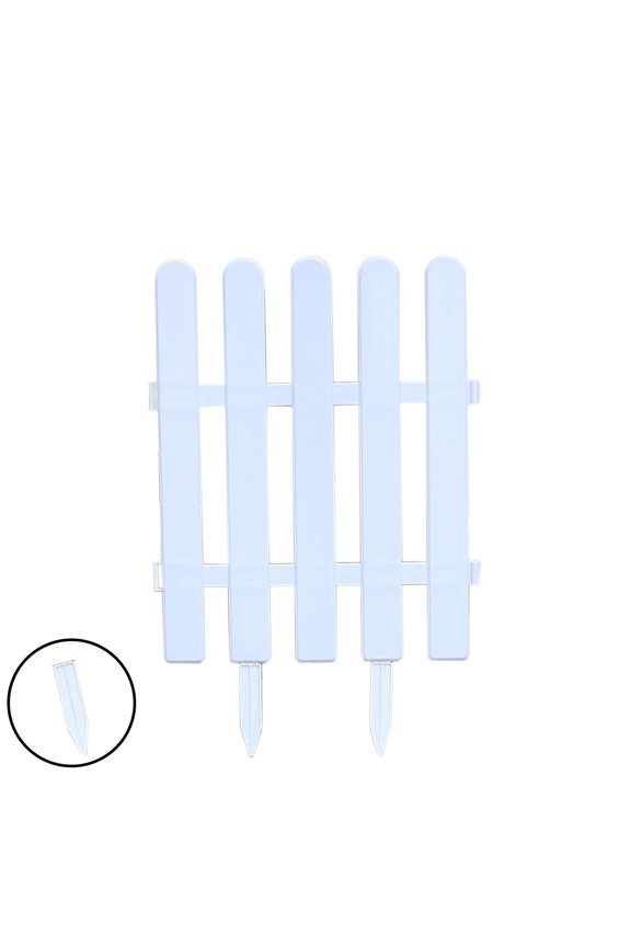 PVC White Gardening Fence, Outdoor Garden Decorative Hedge, Patio Railing Decor, Modular Fencing, Plastic Garden Border, Beautiful Practical Yard Divider, Multiple Size Options For